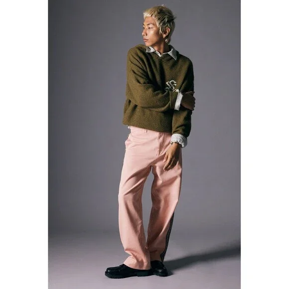 UO baggy skate chino pantsStriped turbo Size 32x30 NWT Urban Outfitters - Picture 2 of 16